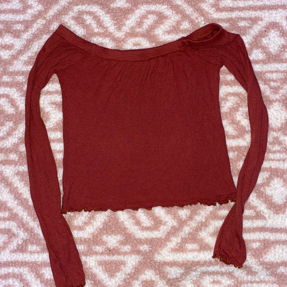 Off the shoulder crop top